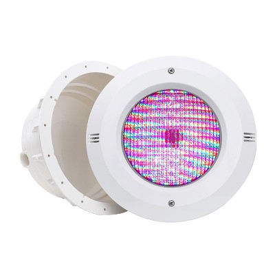 Led embedded swimming pool lamp underwater lamp colorful plastic film swimming pool lamp pool remote control spotlight plastic underwater lamp