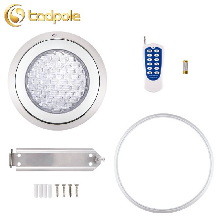 Tadpole Ip68 12V Dc Ac 12W Remote Control Rgb Underwater Lamp Stainless Steel Wall Mounted Waterproof Led Swimming Pool Lights