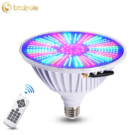 Tadpole Par38 Swimming Pool Light Rgb Color Changing 12V/120 Voltage 40W Remote Control Underwater Swimming Pool Led Light Bulb