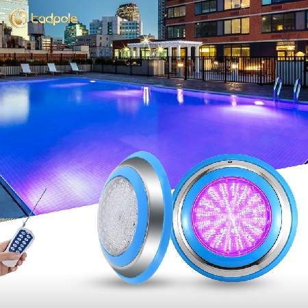 Tadpole 12V Ip68 Waterproof Underwater Led Lamp Under Water Led Rgb Remote Control Stainless Steel Swimming Pool Light