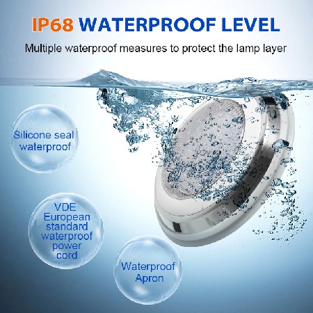 Tadpole Ip68 12V Dc Ac 12W Remote Control Rgb Underwater Lamp Stainless Steel Wall Mounted Waterproof Led Swimming Pool Lights