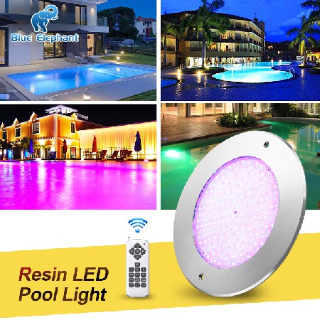 Tadpole Manufacturer Customization 12V Underwater Stainless Steel Remote Control Rgb Ip68 Waterproof Swimming Led Pool Lights